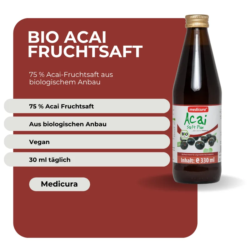 Medicura Bio Acai Fruchtsaft - 330 ml