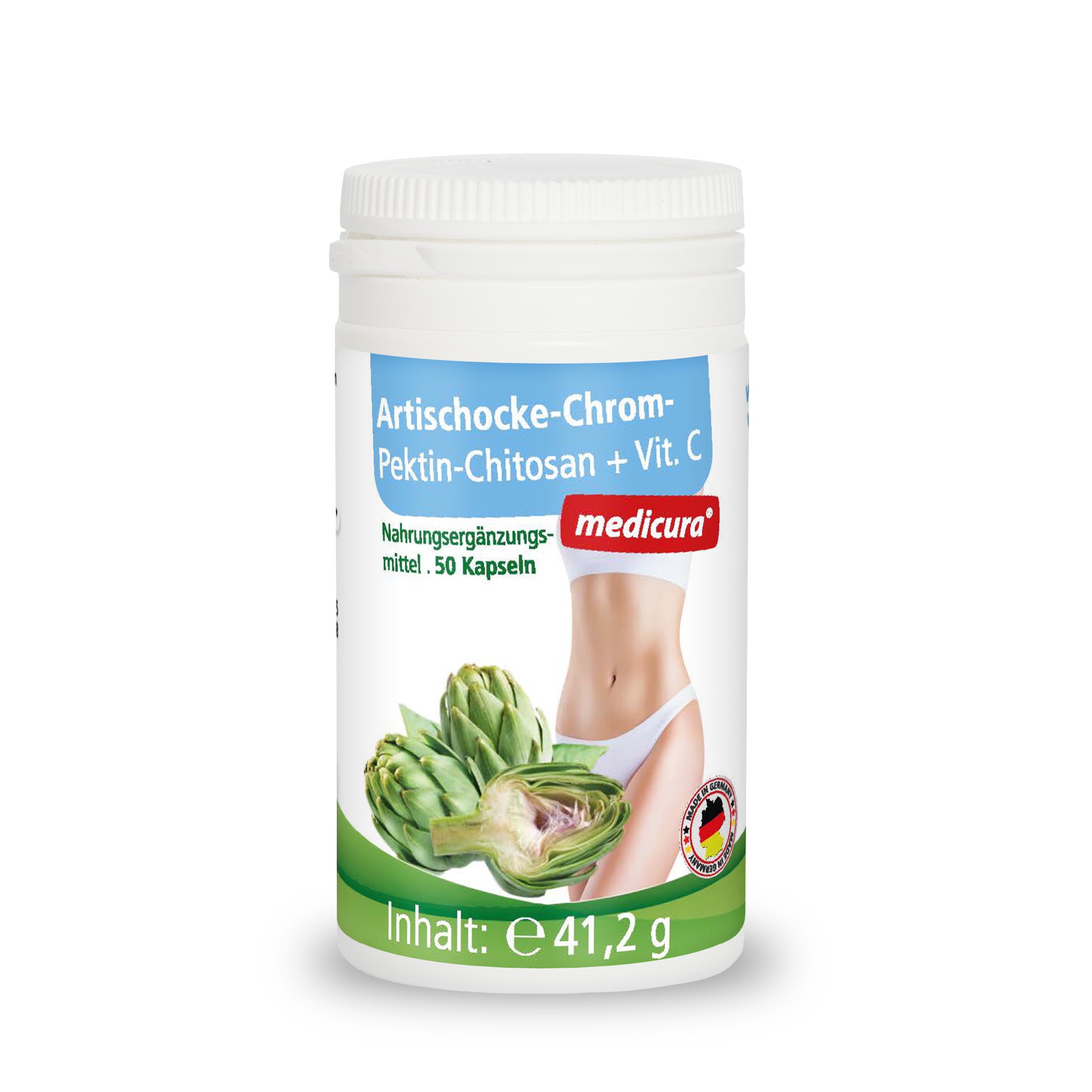 Artischocke-Chrom-Pektin-Chitosan + Vitamin C - 50 Kapseln