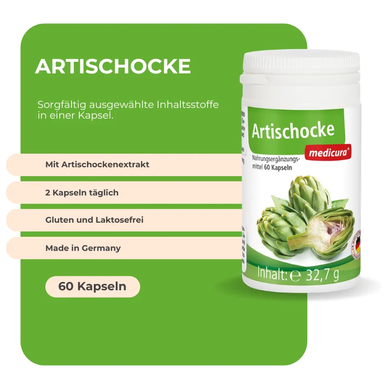 Medicura Artischocke - 60 Kapseln
