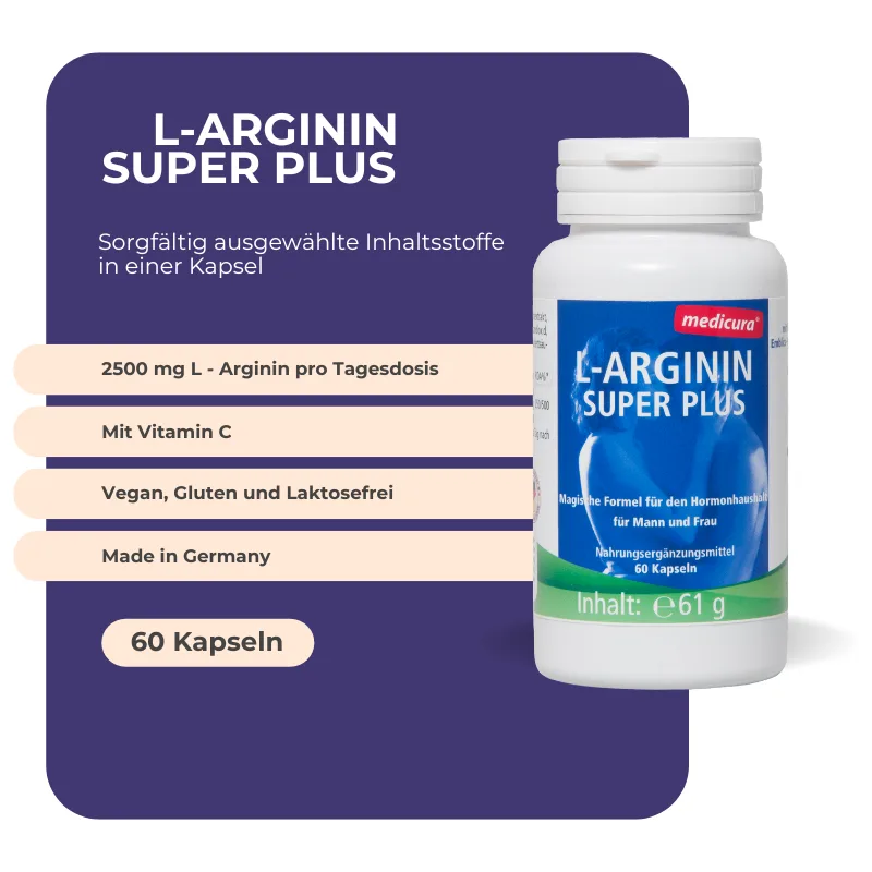 Medicura L-Arginin Super Plus - 60 Kapseln