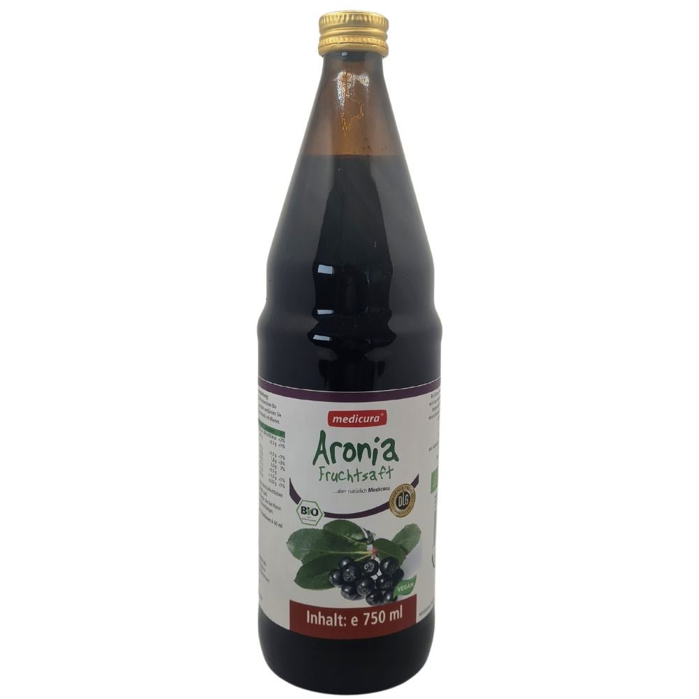 Bio Aronia 100% Fruchtsaft - 750 ml Glasflasche Bio Aronia 100% Fruchtsaft - 750 ml Glasflasche