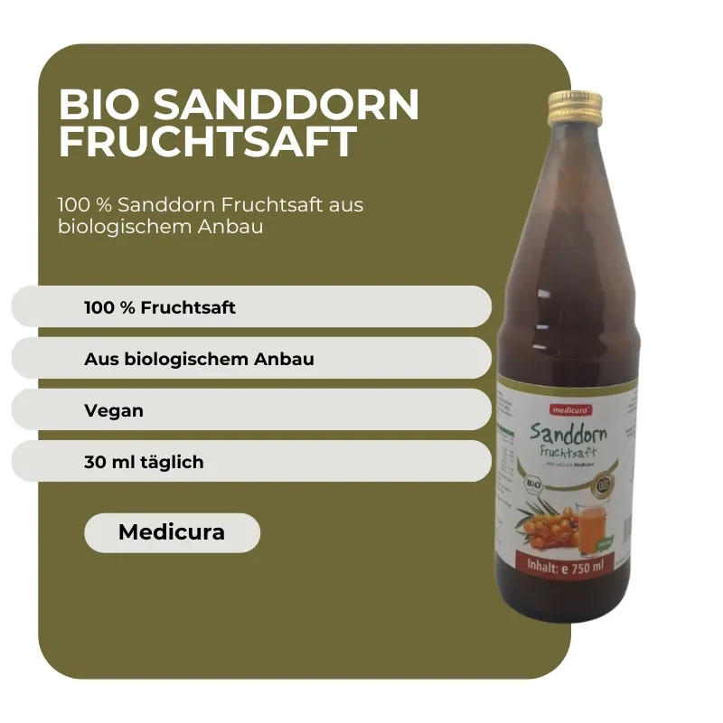 Medicura Bio Sanddorn Fruchtsaft - 750 mö