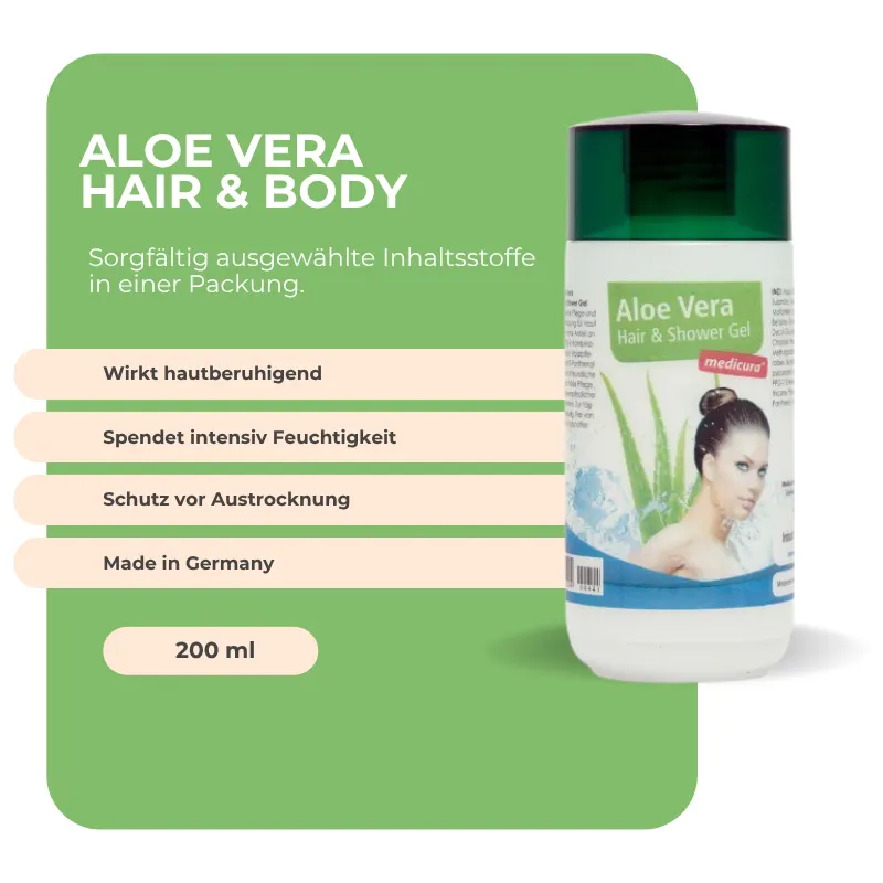 Medicura Aloe Vera Hair & Body Gel - 200 ml