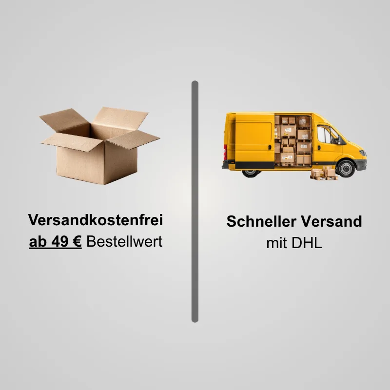 Kostenloser Versand ab 49 € per DHL
