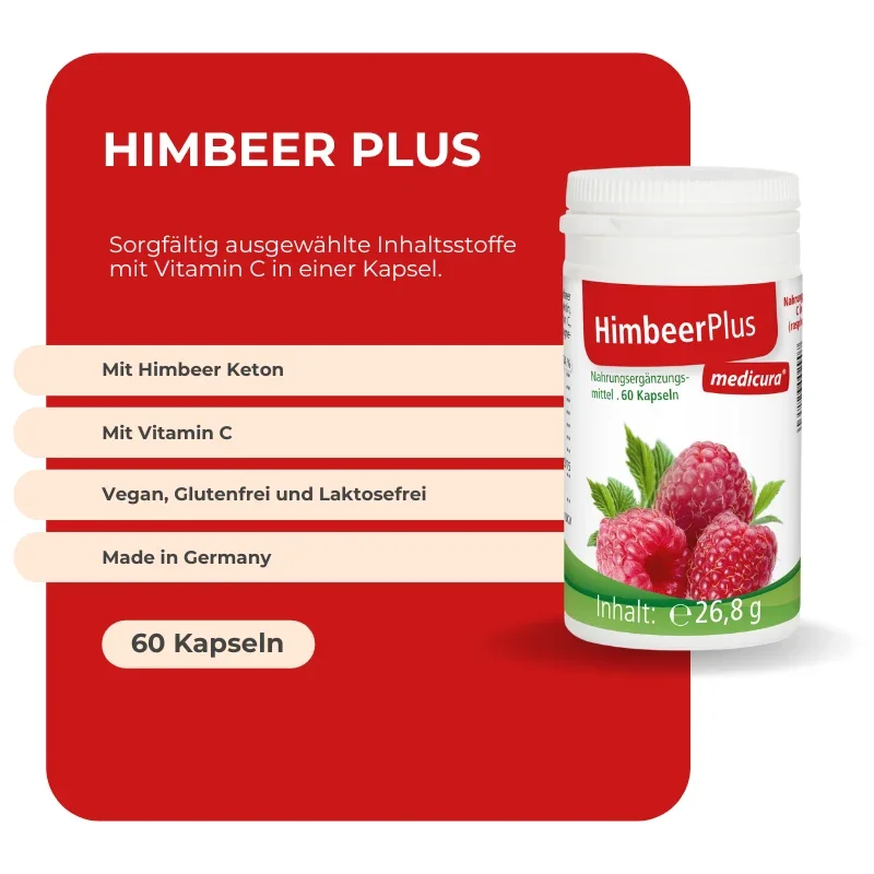 Medicura Himbeer Plus - 60 Kapseln