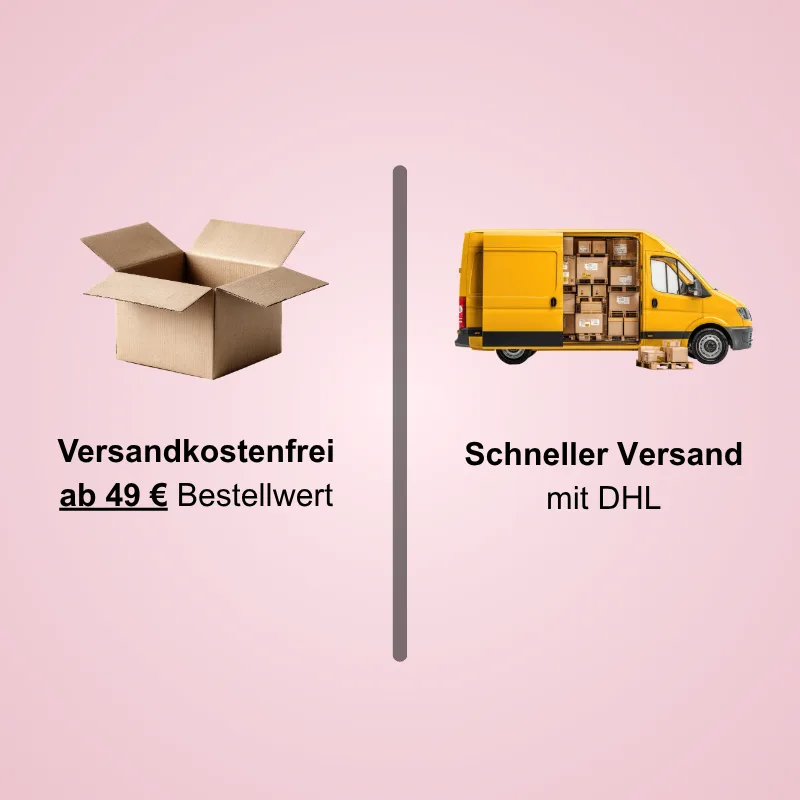 Kostenloser Versand ab 49 € per DHL