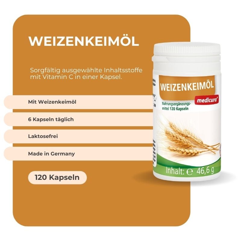 Weizenkeimöl - 120 Kapseln