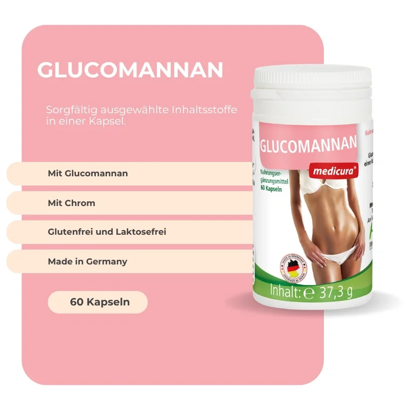 Medicura Glucomannan 60 Kapseln