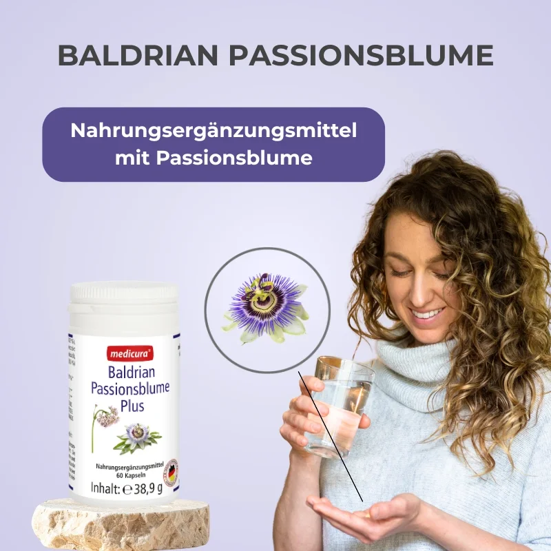Medicura Baldrian Passionsblume Plus - 60 kapseln