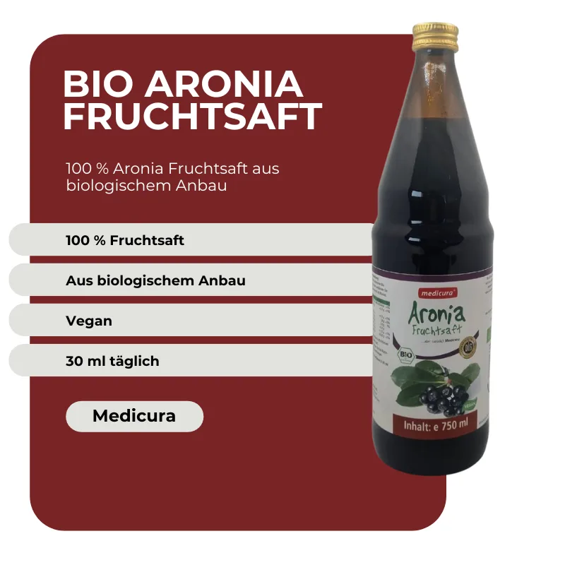Medicura Bio Aronia Fruchtsaft - 750 ml