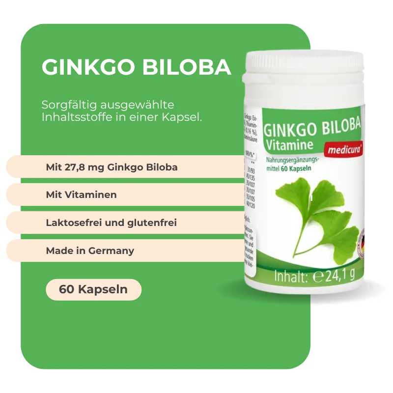 Medicura Ginkgo Biloba - 60 Kapseln