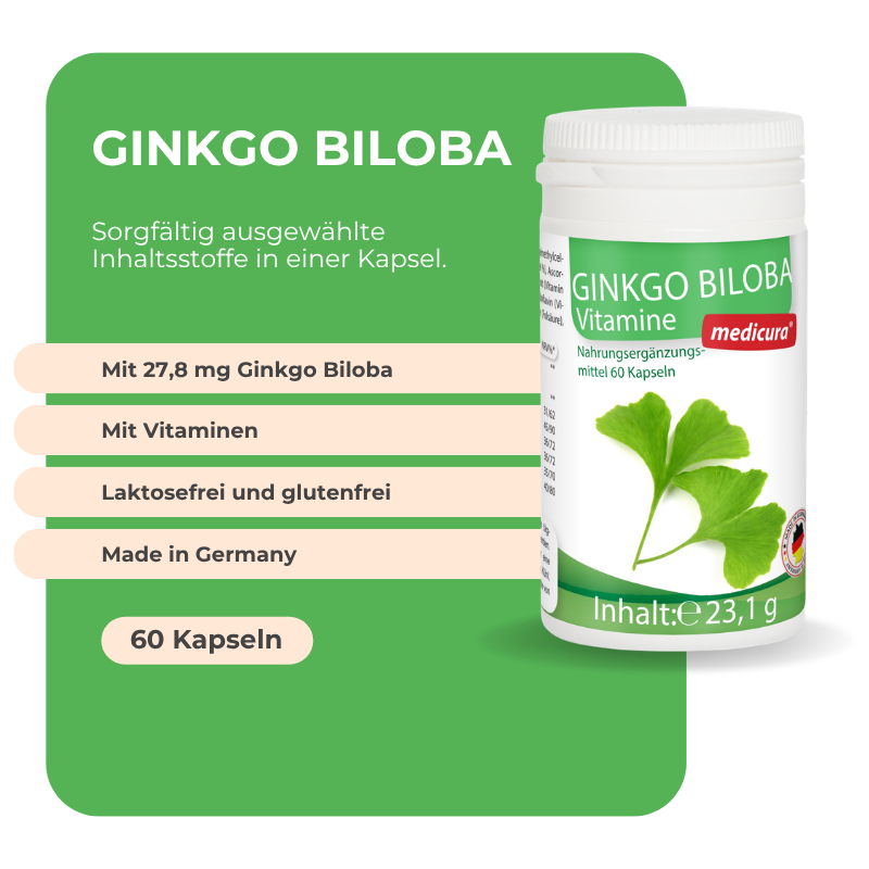 Ginkgo Biloba - 60 Kapseln