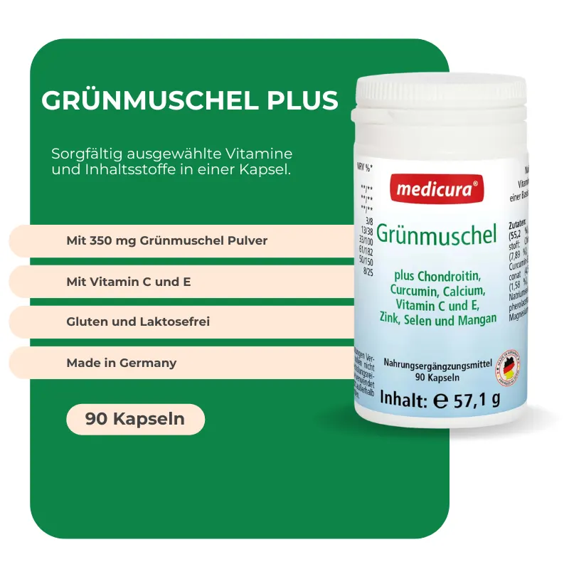 Medicura Grünmuschel Plus - 90 Kapseln