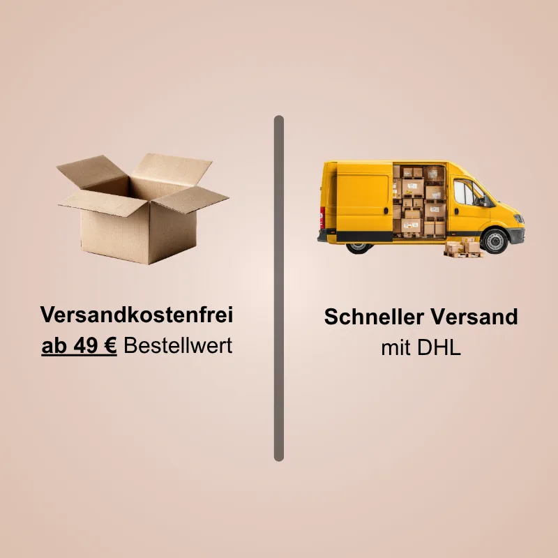Kostenloser Versand ab 49 € per DHL