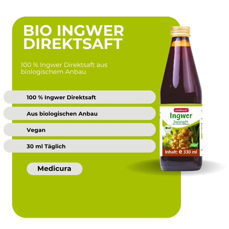 Medicura Bio Ingwer Direktsaft - 330 ml