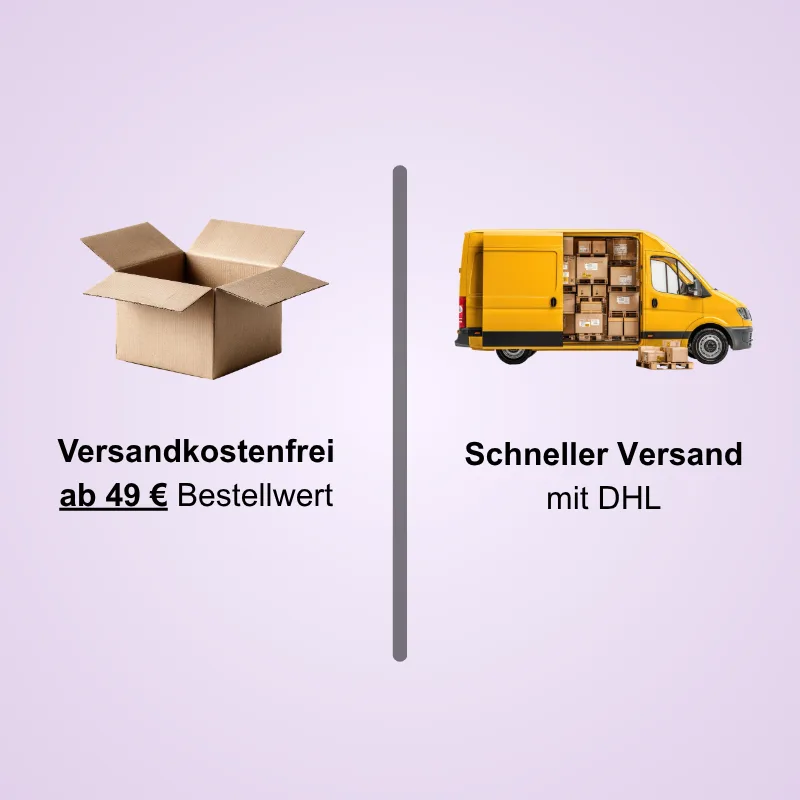 Kostenloser Versand ab 49 € per DHL