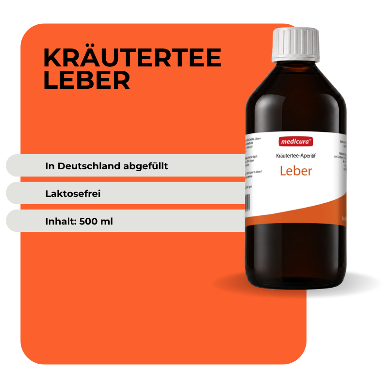Kräutertee-Aperitif „Leber" - 500 ml Glasflasche