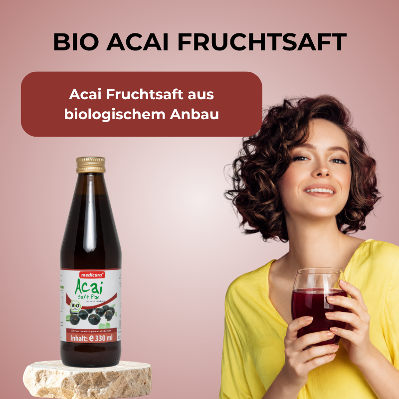 Bio Acai 100 % Fruchtsaft - 330 ml Glasflasche