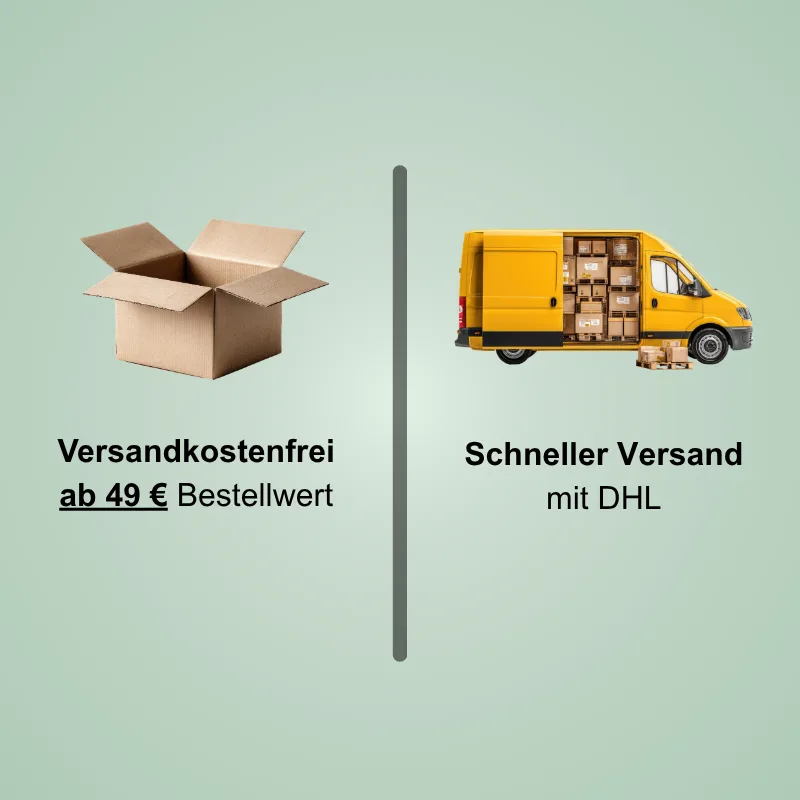 Kostenloser Versand ab 49 € per DHL