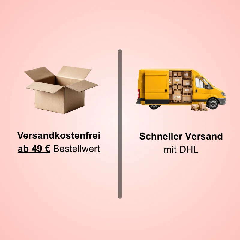 Kostenloser Versand ab 49 € per DHL