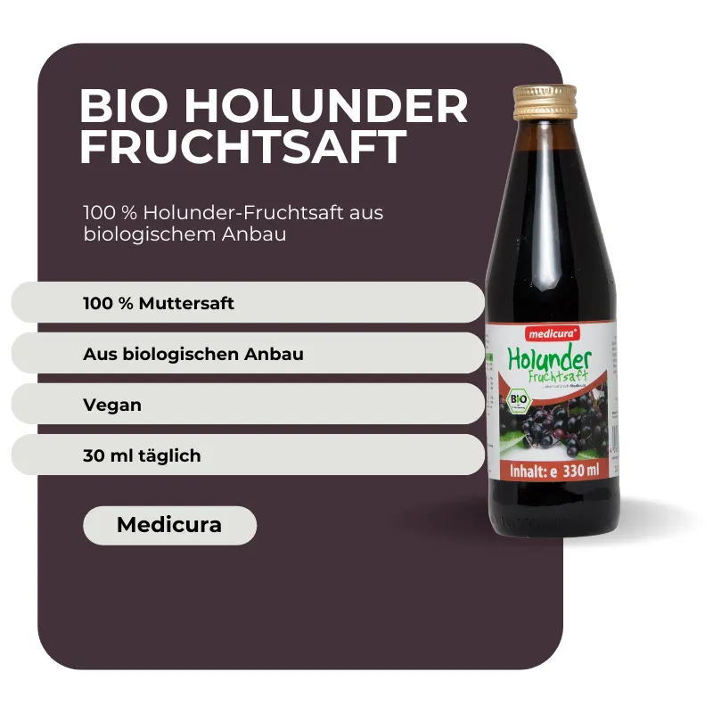 Medicura Bio Holunder Fruchtsaft - 330 ml