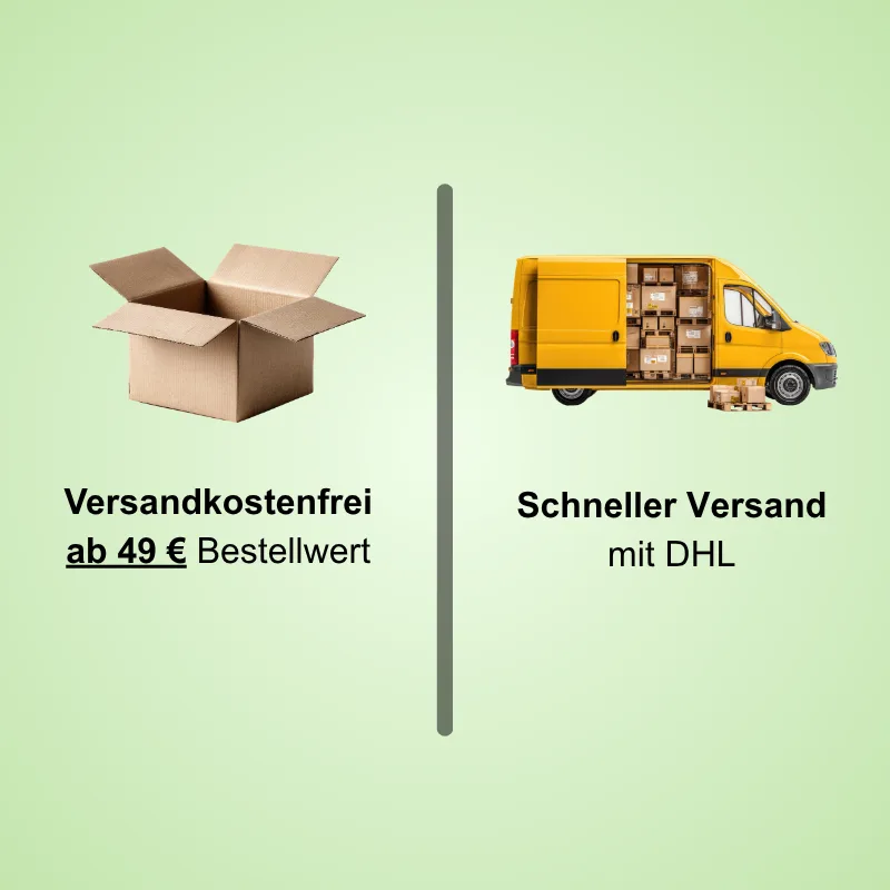 Kostenloser Versand ab 49 € per DHL