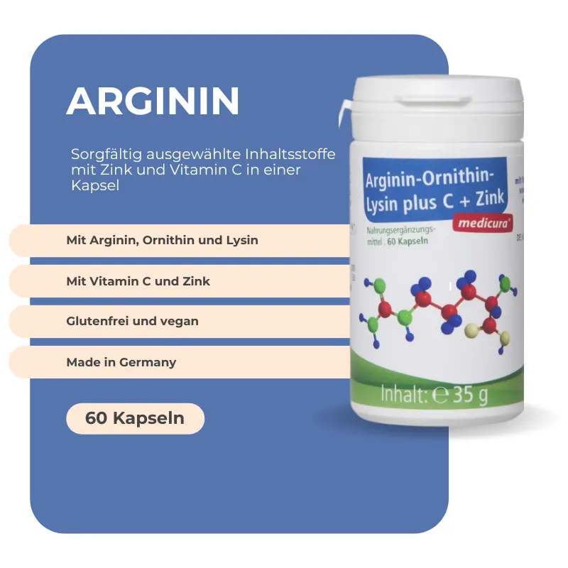 Medicura Arginin - 60 kapseln
