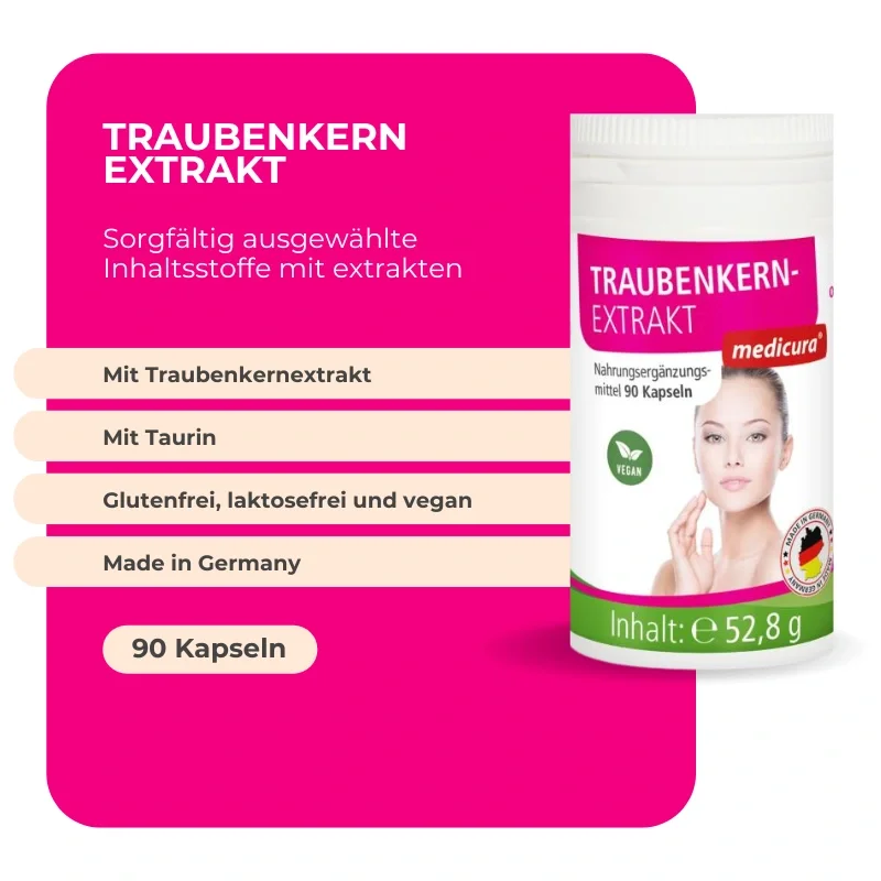 Medicura Traubenkernextrakt - 90 Kapseln