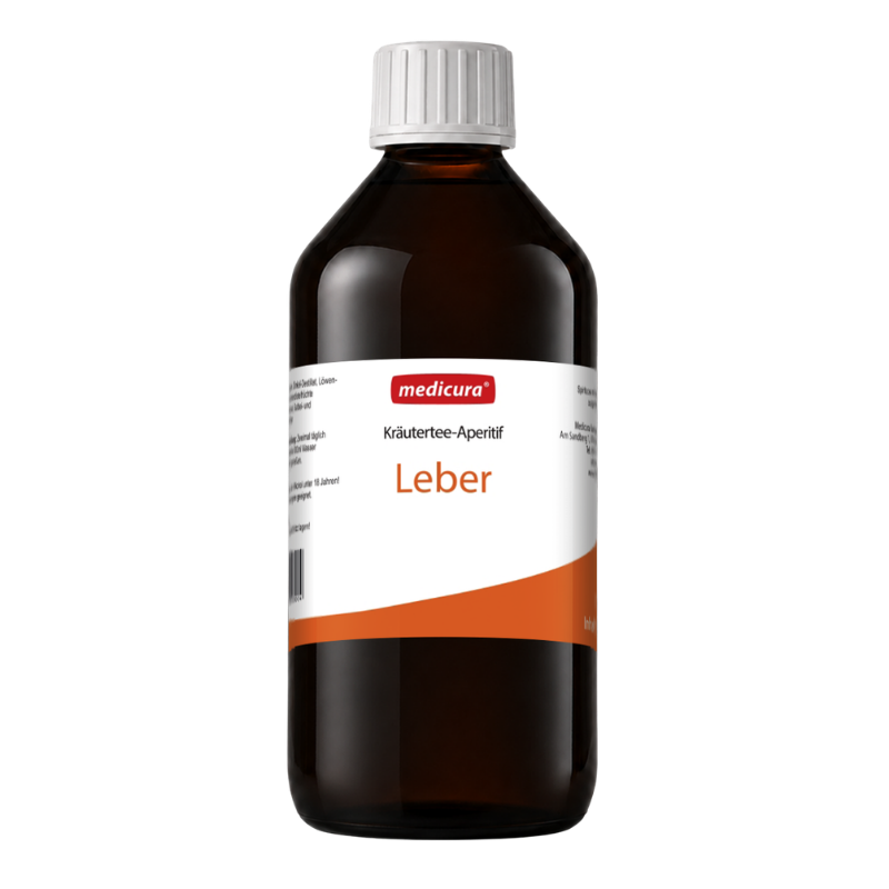 Kräutertee-Aperitif „Leber" - 500 ml Glasflasche