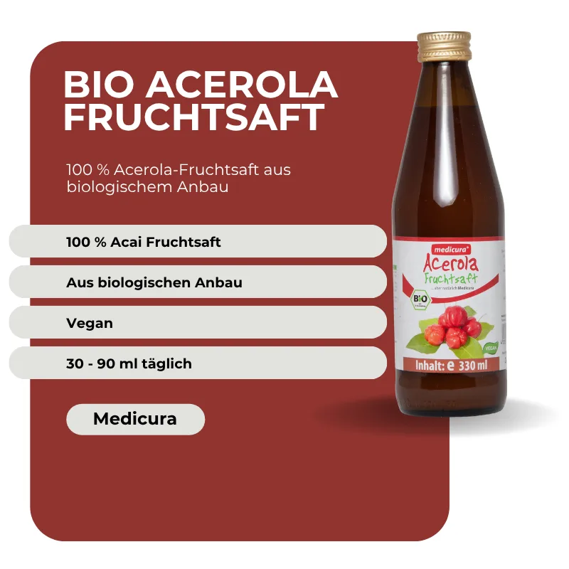 Medicura Bio Acerola Fruchtsaft - 330 mll