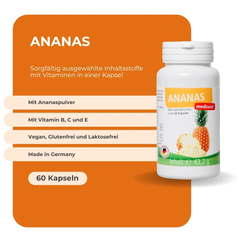 Medicura Ananas 60 Kapseln