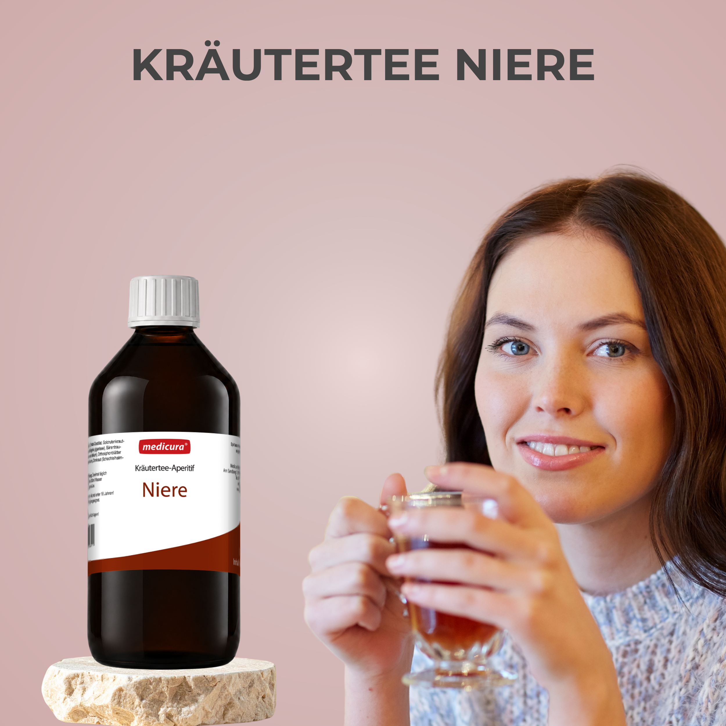 Kräutertee-Aperitif Niere - 500 ml Glasflasche