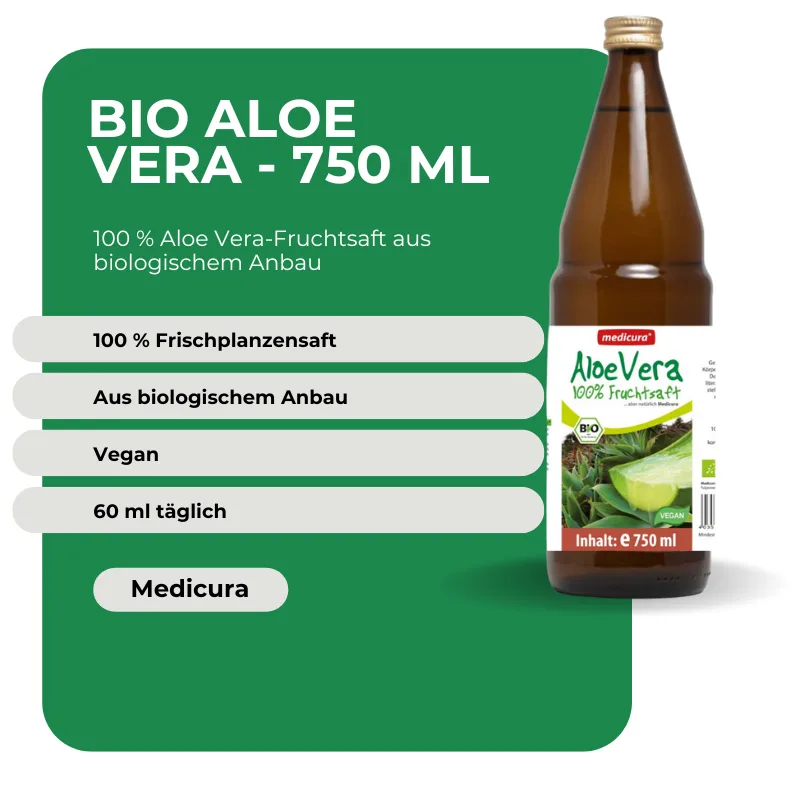 Medicura Bio Aloe Vera Frischplanzensaft - 750 ml