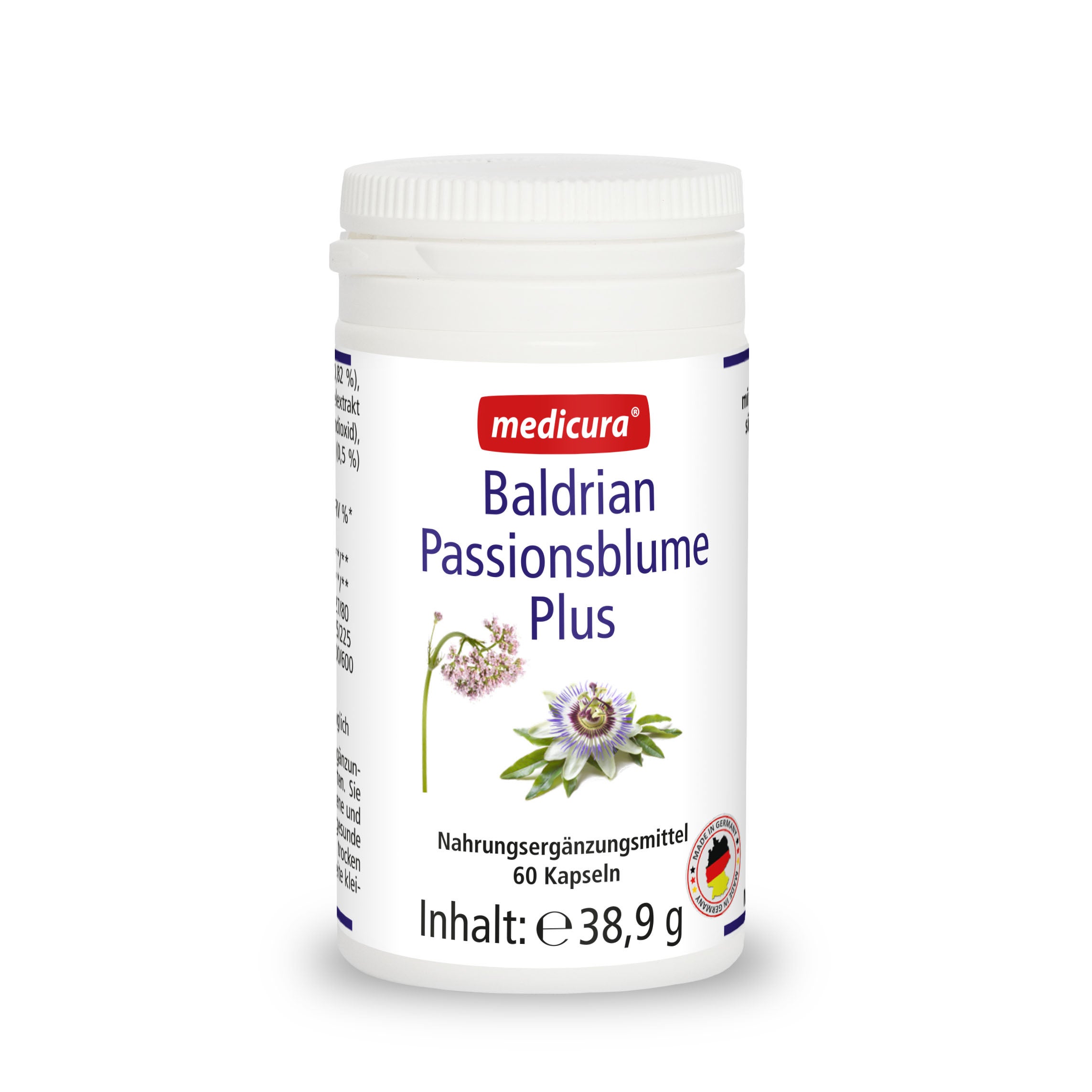 Baldrian Passionsblume Plus - 60 Kapseln Baldrian Passionsblume Plus - 60 Kapseln
