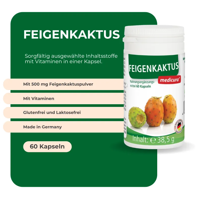 Medicura Feigenkaktus - 60 Kapseln