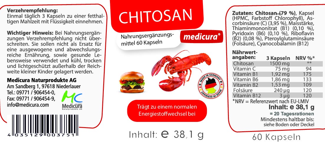 Chitosan - 60 Kapseln
