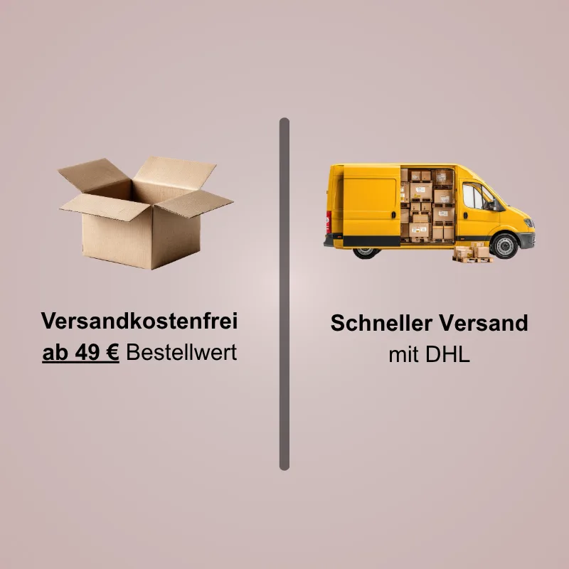 Kostenloser Versand ab 49 € per DHL