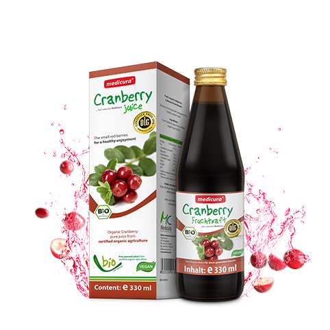 Bio Cranberry 100 % Fruchtsaft - 330 ml Glasflasche Bio Cranberry 100 % Fruchtsaft - 330 ml Glasflasche