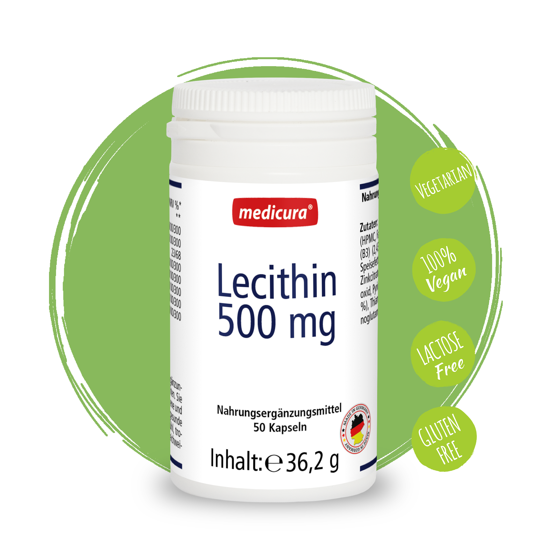 Lecithin 500 mg - 50 Kapseln Lecithin 500 mg - 50 Kapseln