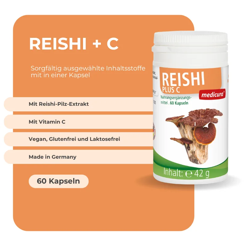 Medicura Reishi + C - 60 Kapseln