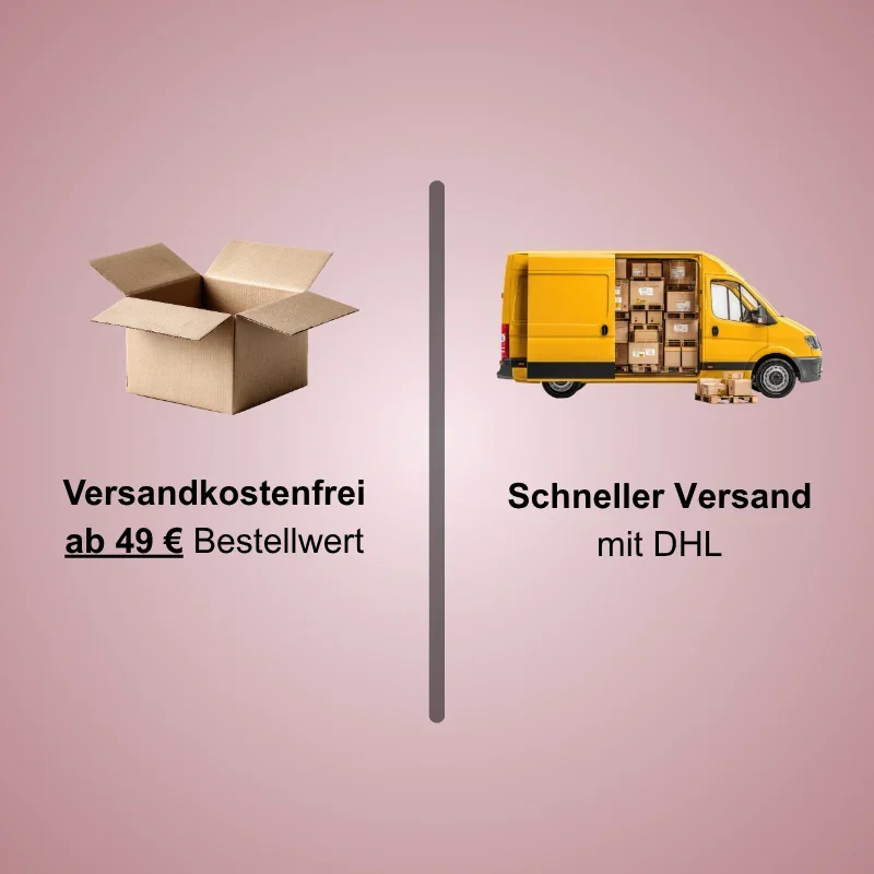 Kostenloser Versand ab 49 € per DHL