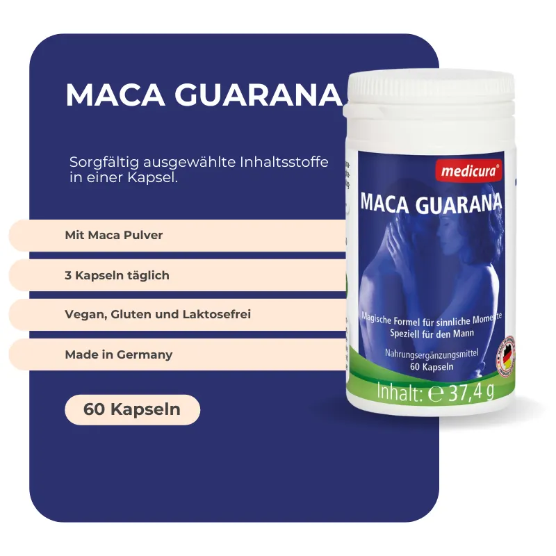 Medicura Maca Guarana - 60 Kapseln