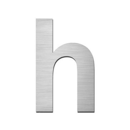 Serafini Hausbuchstabe h klein selbstklebend Edelstahl