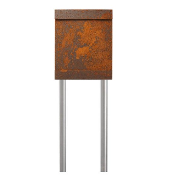 Design Standbriefkasten IRON korrodierter Stahl 2