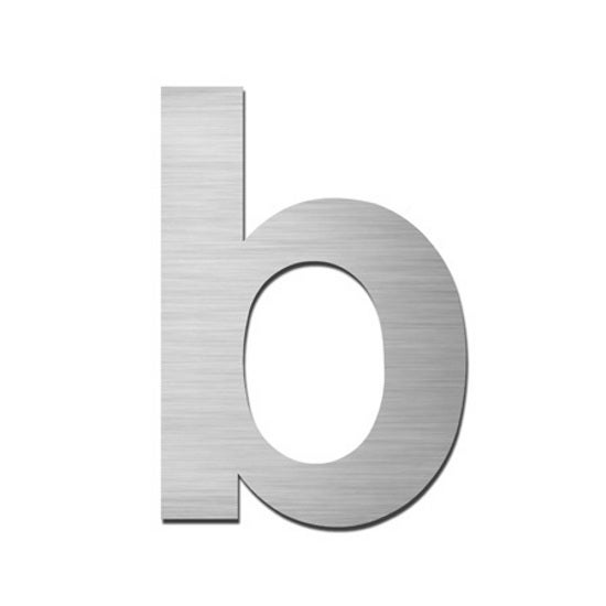 Serafini Hausbuchstabe b klein selbstklebend Edelstahl