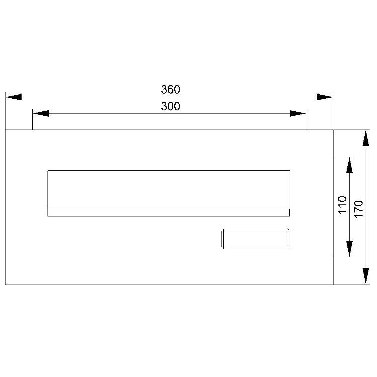 1 Knobloch Mauerdurchwurf-Briefkasten MA1