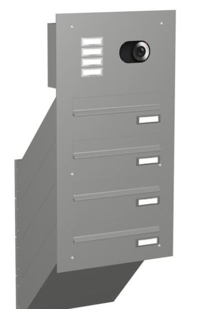 Mauerdurchwurf Briefkasten mit Kamera MEV2