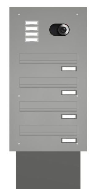 Mauerdurchwurf Briefkasten mit Kamera MEV2