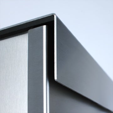 keilbach Design Briefkasten glasnost metal 360 Edelstahl 2