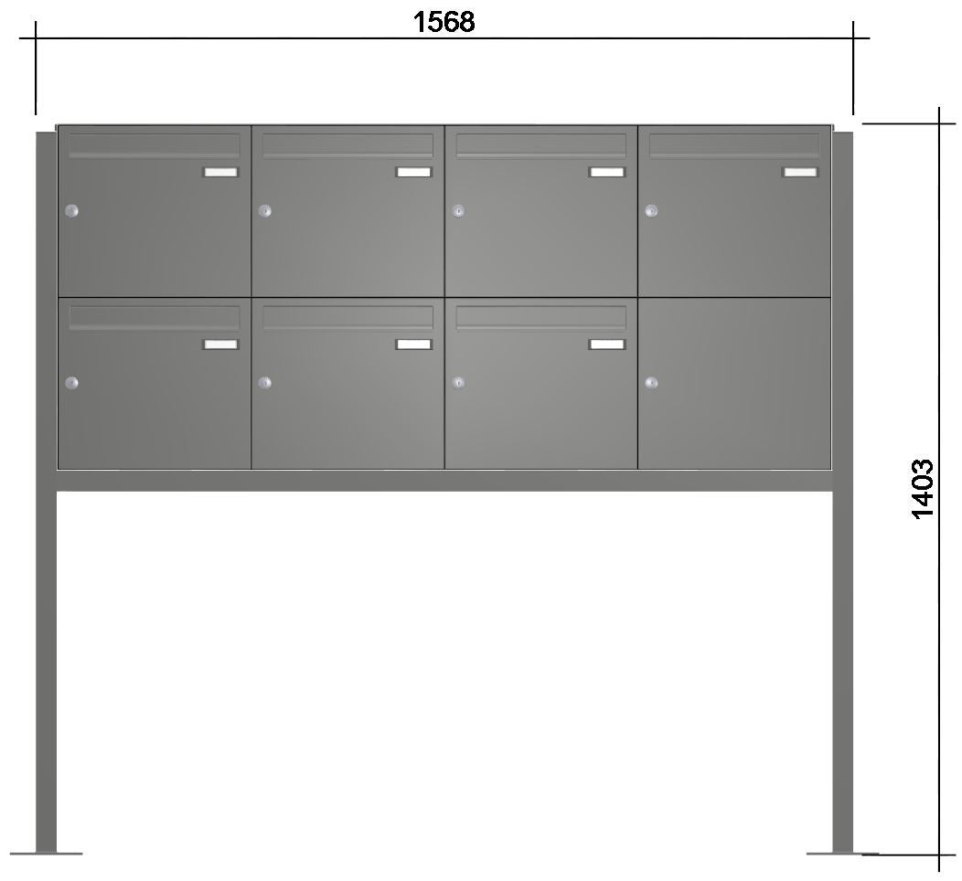 Briefkastenanlage freistehend A